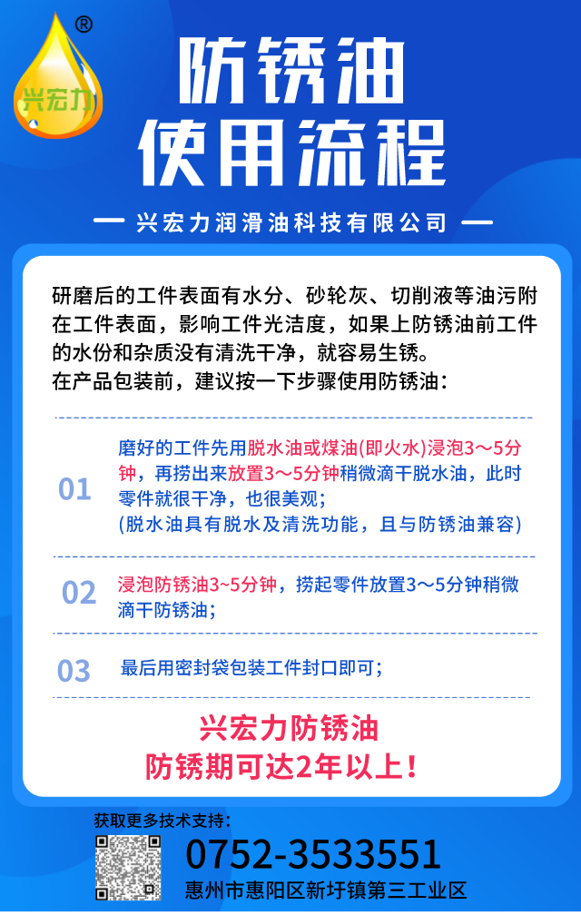 模具防銹油的使用流程